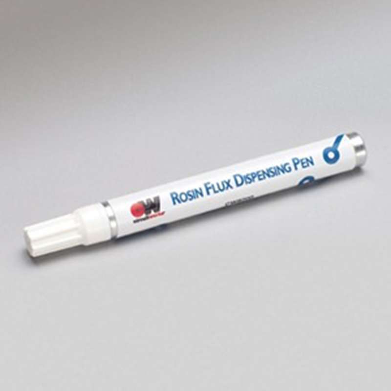 white rosin flux pen with label