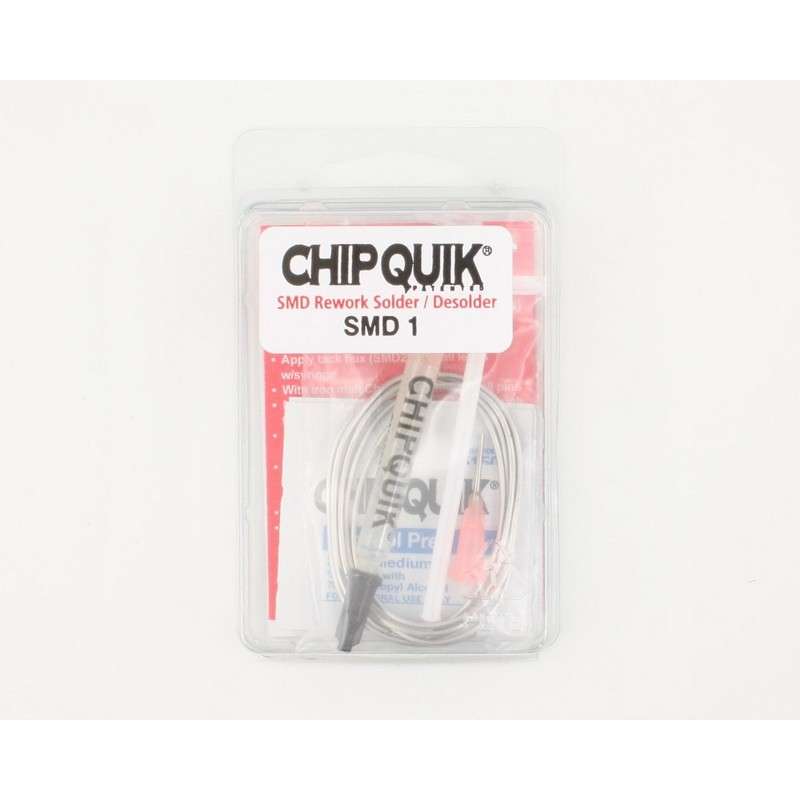 SMD Removal Kit (Removal Alloy 2.5ft, flux, alcohol pads) Leaded