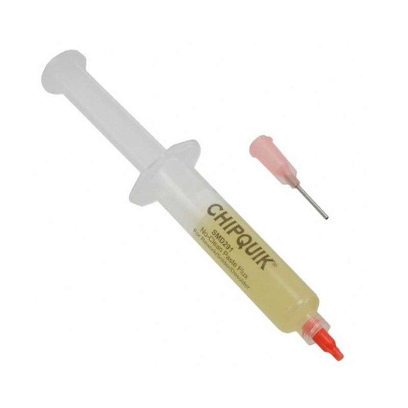 SMD Tack Flux No-Clean in a 10cc Syringe with Plunger and Tip