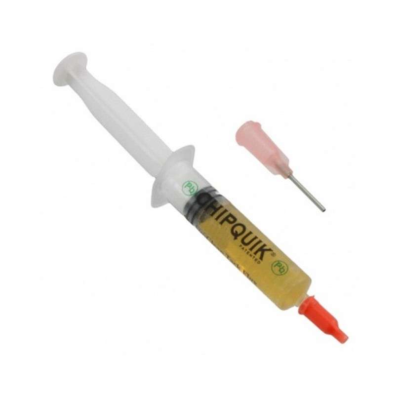 SMD Tack Flux No-Clean 5cc (for Lead-Free Applications) with Plunger and Tip