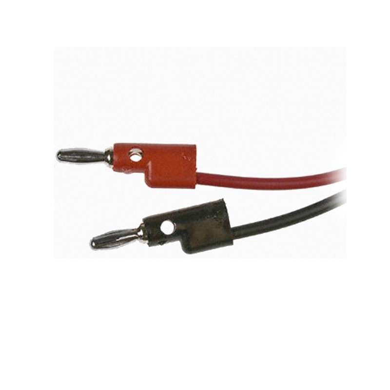 Standard Test Lead Plating Cables, Black/Red with Banana Plugs