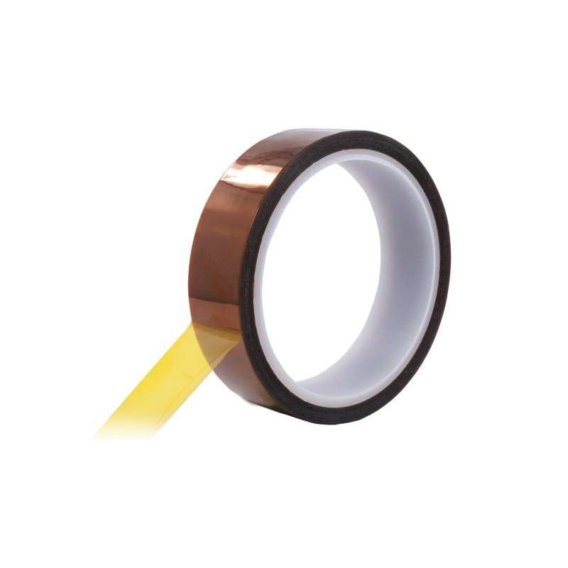 Polyimide 500ºF Hi-Temp 3.5 Mil Thick Polyimide Tape, Amber, 3/4" x 36 yd