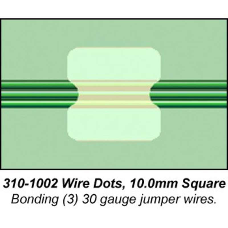 Flextac Wire Dots, 10mm Square, 210 per Pack