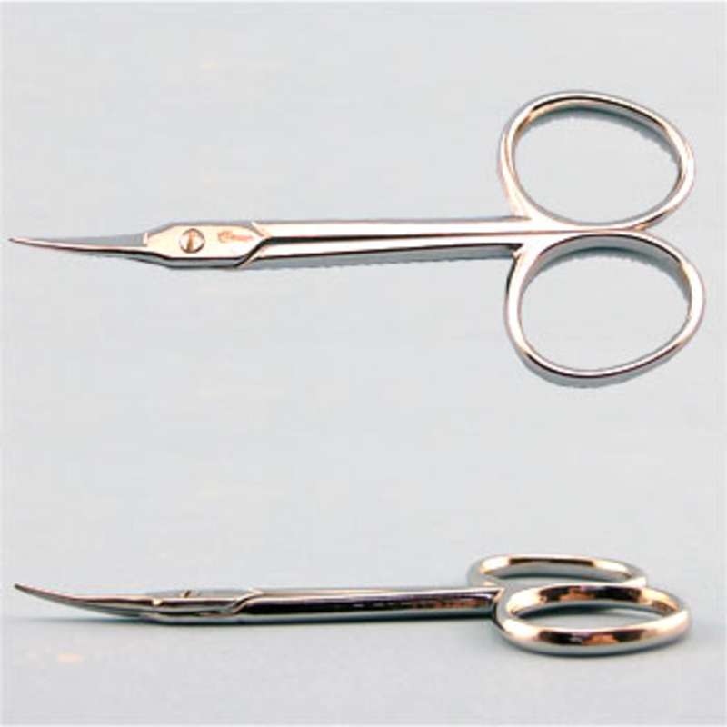 Scissors, Electronic, 3-1/4"L High Leverage w/Delicate Extra Sharp Curved Blades