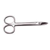 Scissors, Electronic Chrome Plated One Blade Serrated Straight Blade 4" redirect to product page