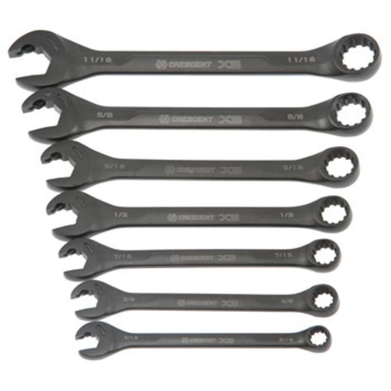 X6 Series SAE Pivoting Head Combination Ratcheting Wrench Set, 7 Pieces