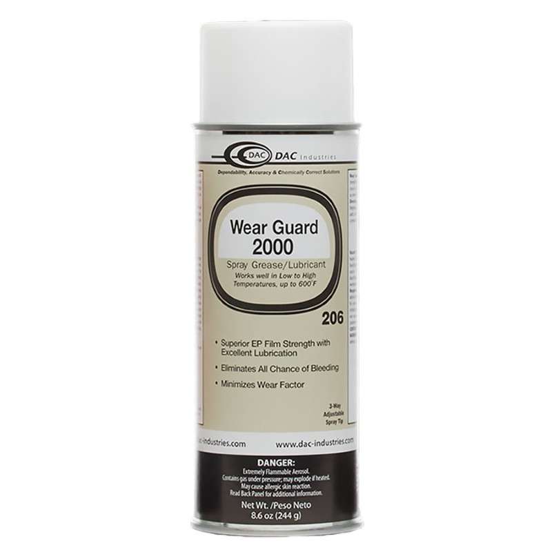 DAC Wear Guard 2000 Lubricant DAC-206, 8.5 oz per can