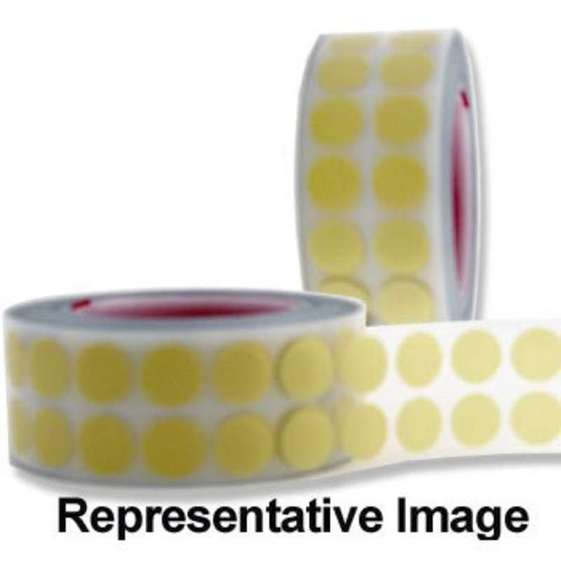 Conformal Coating Masking Discs, 3" Core, 2.5mil Thick, 1/2" dia., 2000/Roll