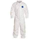 TY125S Series Coverall with Zipper Front and Elastic Wrists and Ankles, White, 2XL, 25 per Case redirect to product page