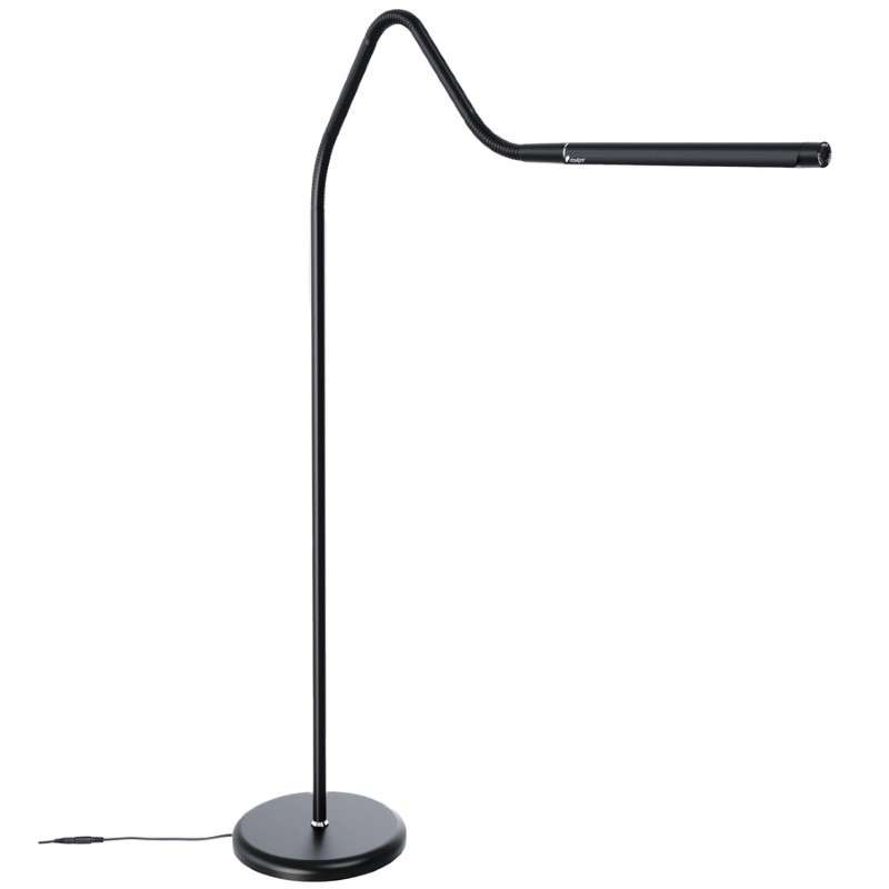 Electra Floor Lamp, Slim, Anti-Glare Shade, 95 CRI, LED Light, Satin Black
