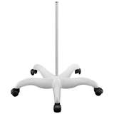 Professional 5 Spoke Floorstand, High Quality, Extra Strong, Smooth, White, 28.3" x 26" redirect to product page