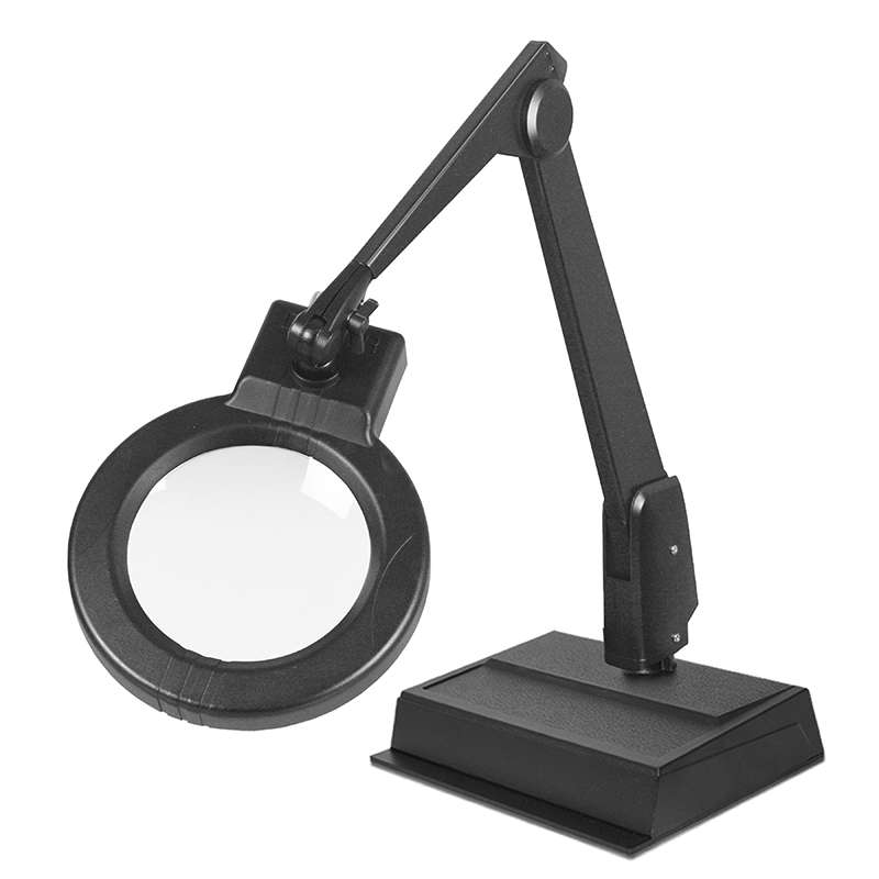 Circline Series ESD-Safe LED Desk Magnifier, 2.25x Magnification