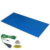 Desco Mat Trustat B80, Blue Vinyl, 24 x 48 Inch redirect to product page