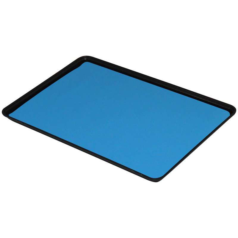 Rubber Tray Liner, Dissipative Dual Layer Material, Light Blue, 0.060" x 16" x 24"
