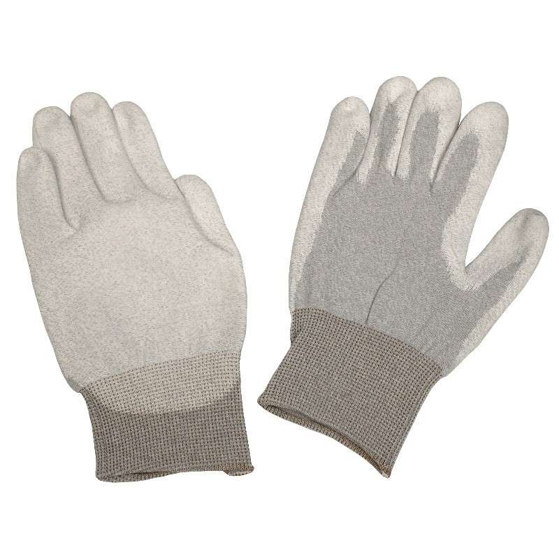 Dissipative Nylon X-Large Gloves with Polyurethane Coating and Grey Cuff, 1 Pair