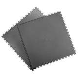 Modular Conductive Interlocking Floor Tile, Flat, Dark Gray, 23.75" X 23.75", 10 Per Box redirect to product page