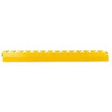 Modular Conductive Interlocking Floor Tile, Transition Edge, Yellow, 24" X 2.5" redirect to product page
