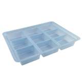 light blue kitting tray with nine pockets redirect to product page