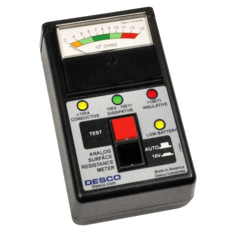 Analog Surface Resistance Meter without Weights or Leads, NIST Certified