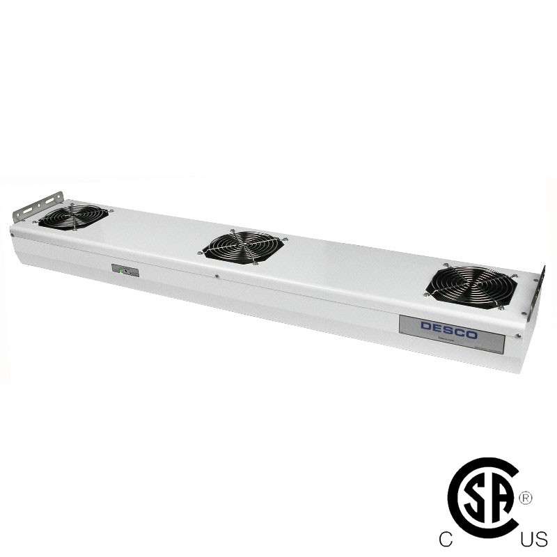 Chargebuster® 36" Overhead Ionizer with Three 3-Blade Fans, 120VAC