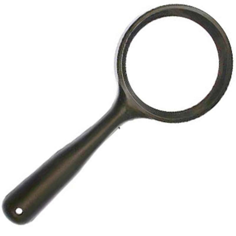 Round 5X Handheld Magnifier with 2-1/4" Aspheric Lens