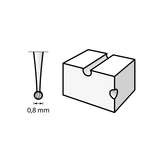 Engraving Cutter, Ball Shape, 0.8mm Tip Diameter redirect to product page