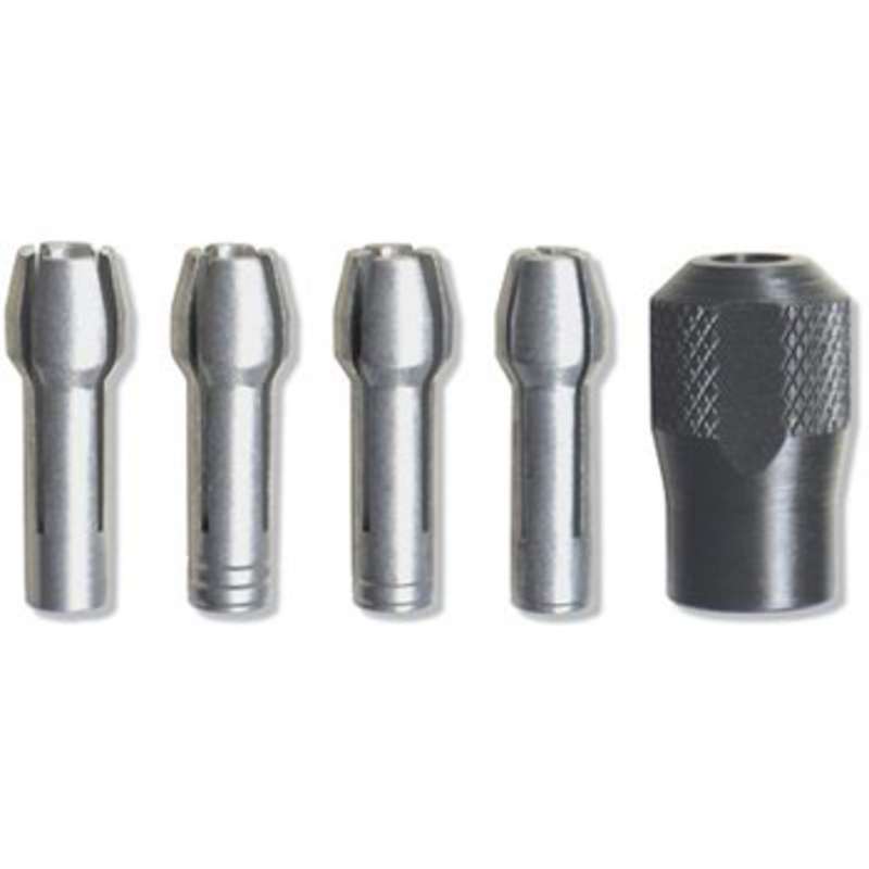 Quick Change Collet Nut Kit Includes 4 Collets and 1 Chuck