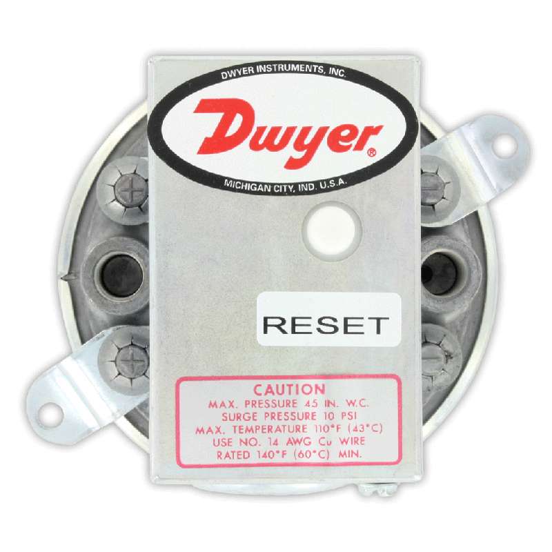 Differential Pressure Switch, Range 0.07-0.15" W.C.