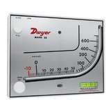 Molded Plastic Manometer, Range 0-3" W.C., Red Fluid, .826 Sp. Gr. redirect to product page