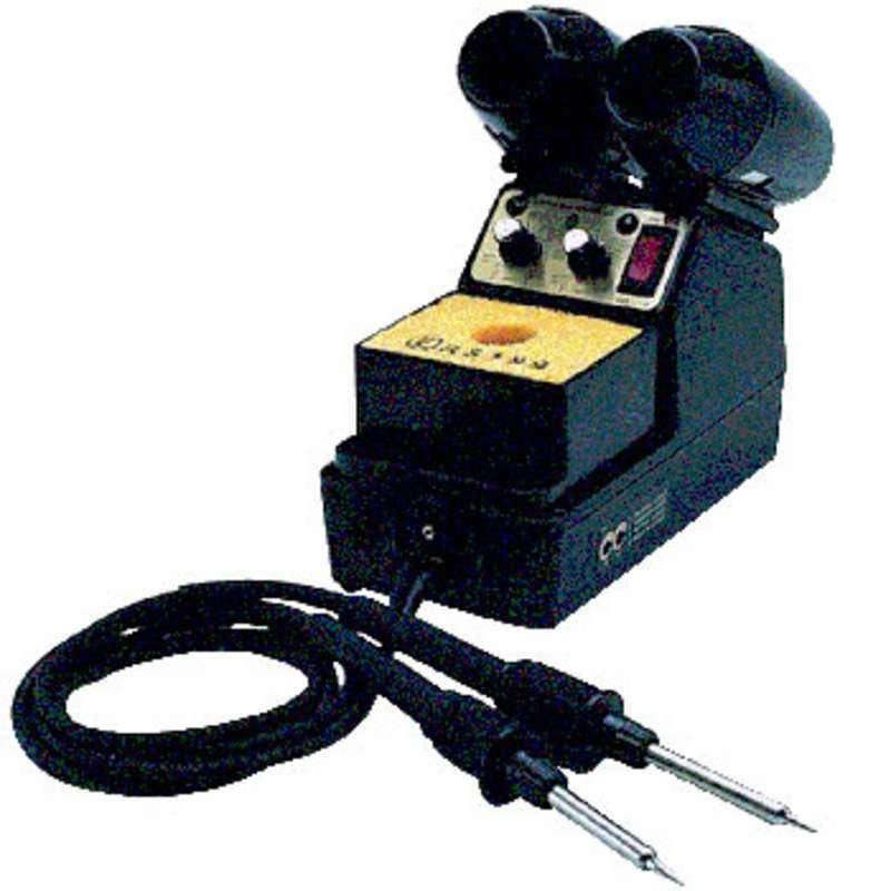 LONER® ESD-Safe Temperature Controlled Dual Iron Soldering Station, 120 Volt 95 Watt