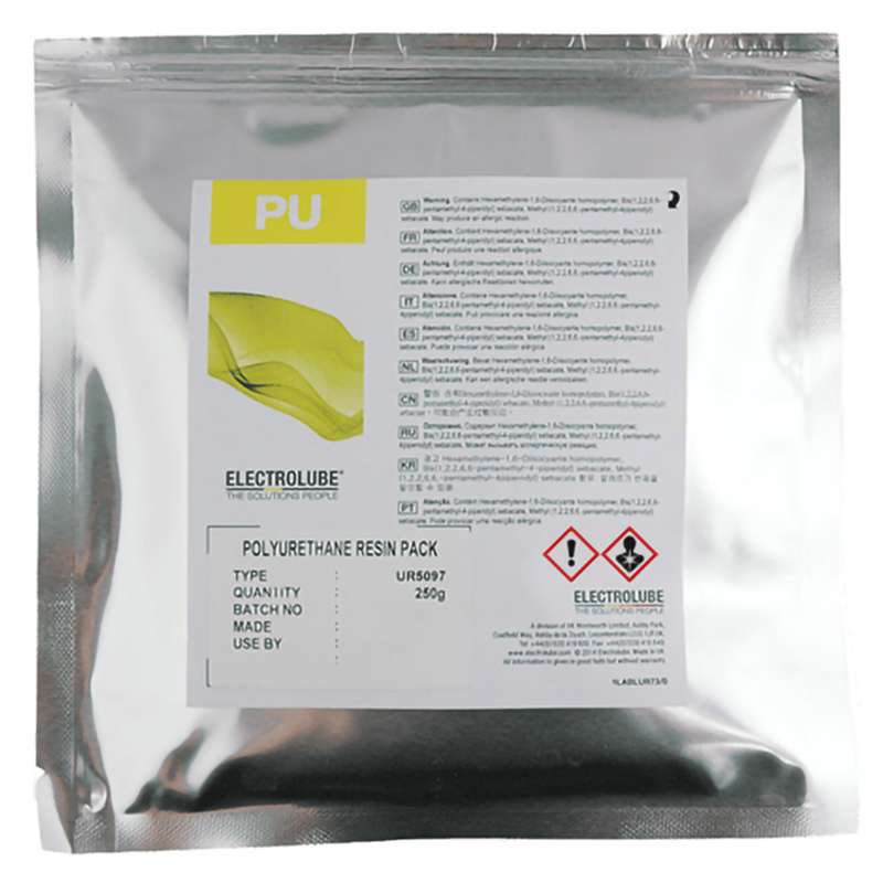 Polyurethane Resin, UL Approved, Amber/Black, 250g Pack