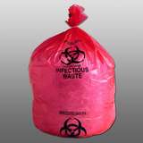 24" x 30" 13 micron High-Density Red Infectious Waste Liner, 500 per Case redirect to product page