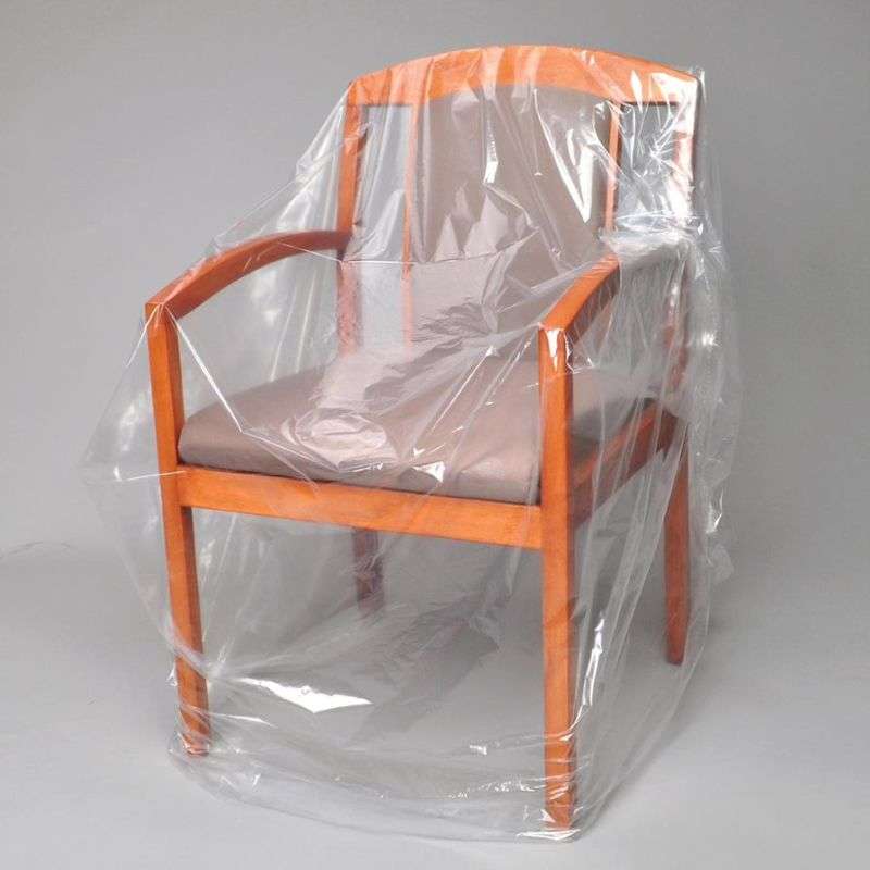 Low Density Furniture Polyethylene Cover for 30" Chair, 1 Mil 28 x 17 x 64", 250 per Roll