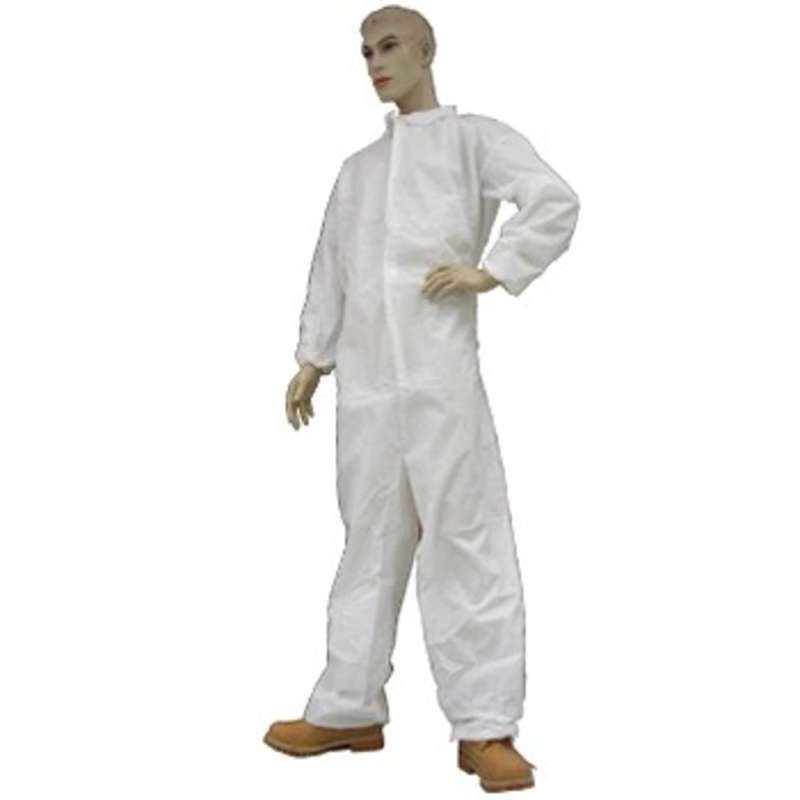 Cleanroom Disposable Coveralls with Elastic Wrists, Ankles & Back, 2X-Large, 25 per Case