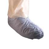Super Track ESD-Safe Disposable Cleanroom Blue Shoe Covers with Conductive Strip, Large, 300 per Case redirect to product page