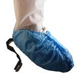 Disposable Cleanroom Polethylene Shoe Cover with Conductive Strip, Blue, X-Large, 300 per Case redirect to product page