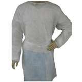 Disposable Polypropylene Full Length Isolation Gown with Elastic Wrists, White, 2X-Large, 50 per Case redirect to product page