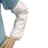 Cleanroom Disposable Sleeves 18" Long with Elastic, White, 200 per Case redirect to product page