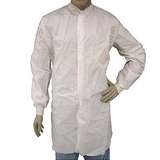 Cleanroom Disposable Lab Coat with Knit Wrist and Collar, White, 4X-Large, 30 per Case redirect to product page