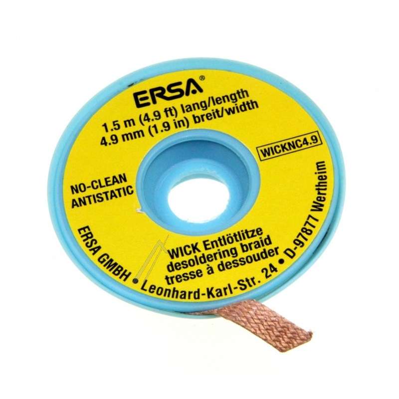 No Clean Desoldering Braid, 4,9 mm