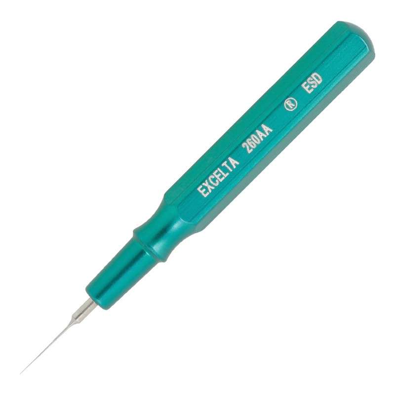 mini spatula with teal aluminium handle