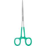 Laboratory Straight Stainless Steel Vinyl Coated Handles Serrated Jaw Hemostat redirect to product page