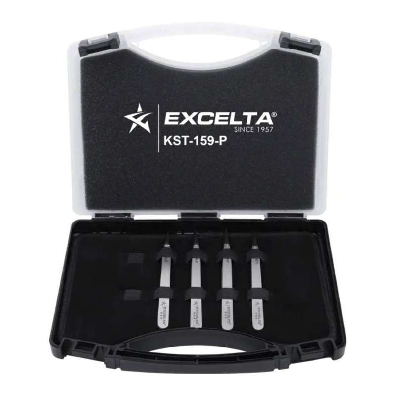 Tweezer Kitset, Replaceable Carbon Fiber Tip, Plastic Case