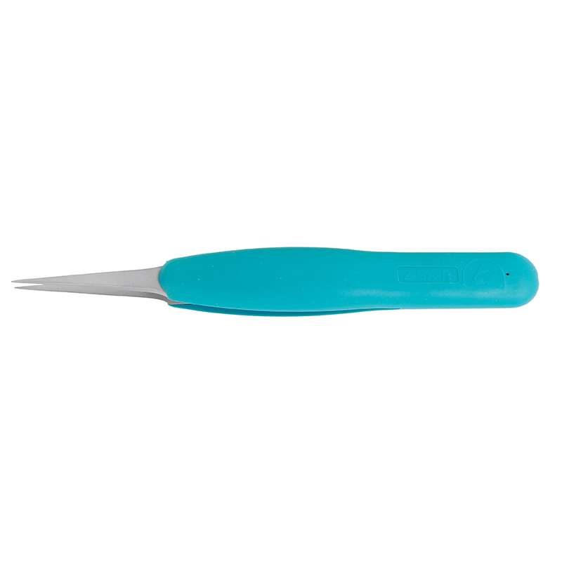Tweezers, Straight, Tapered Fine Point, Cleanroom Safe, Anti-Mag SS, 4.75” OAL
