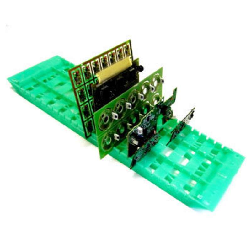 Rack-All Model RA-18 Dissipative Lead Free Green PCB Board Rack, 6 x 18" Long