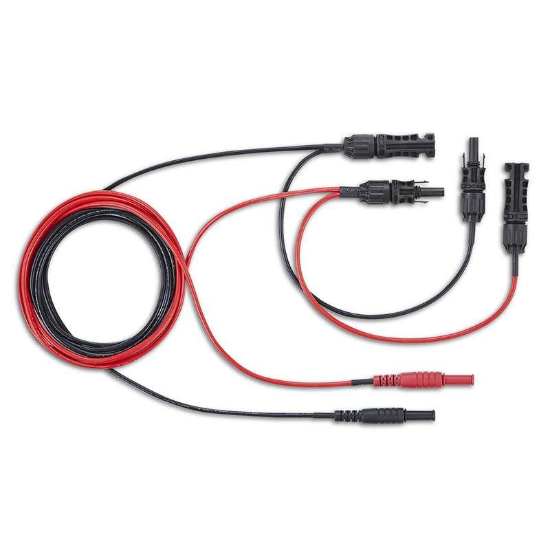 Test Leads, Dual Male and Female MC4 with Banana Plug, 15000 V, CAT III, 60 in