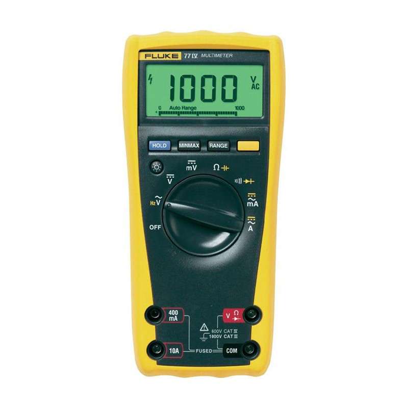 Digital Industrial Multimeter for Field Service or Bench Repair, 1000V CAT III