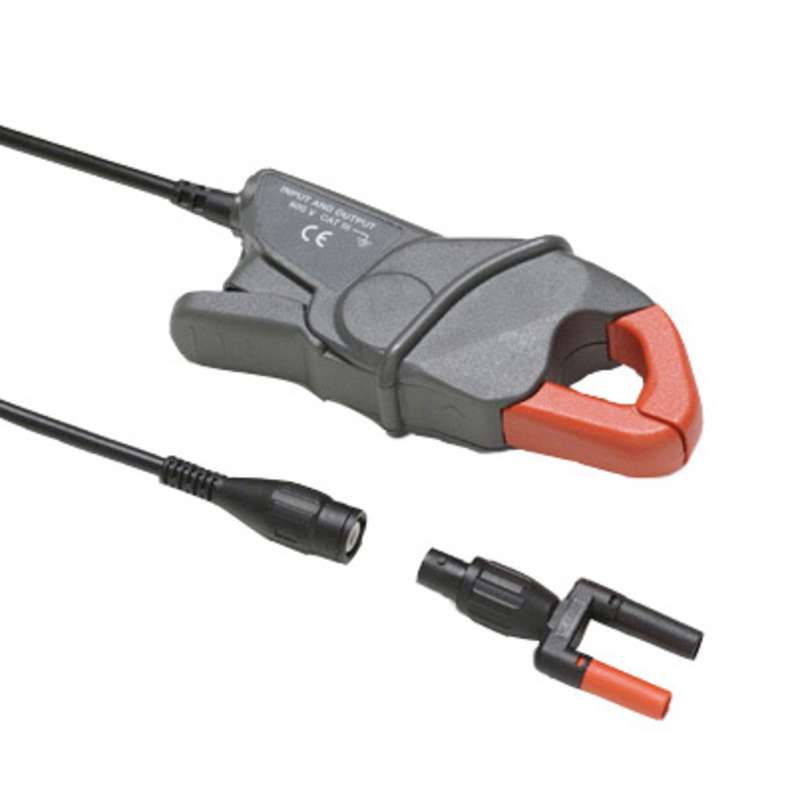 Single Range 400 A AC Current Clamp with Safety Shrouded Banana Plugs