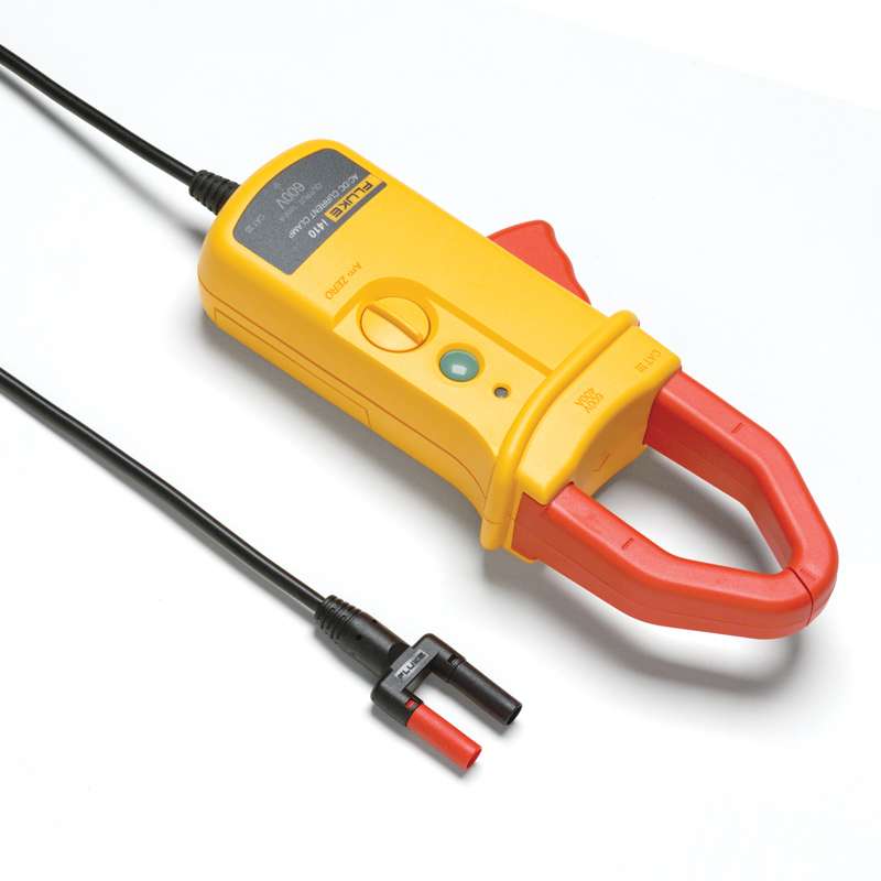 Single Range 400 Amp AC/DC Current Clamp with Safety Shrouded Banana Plugs