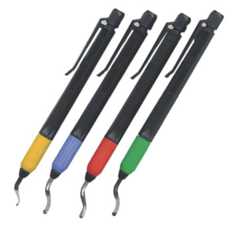 Deburring Cutter Set with Four Color Coded Cutters
